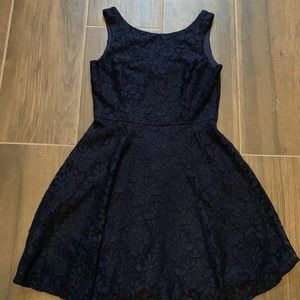 Blue lace dress